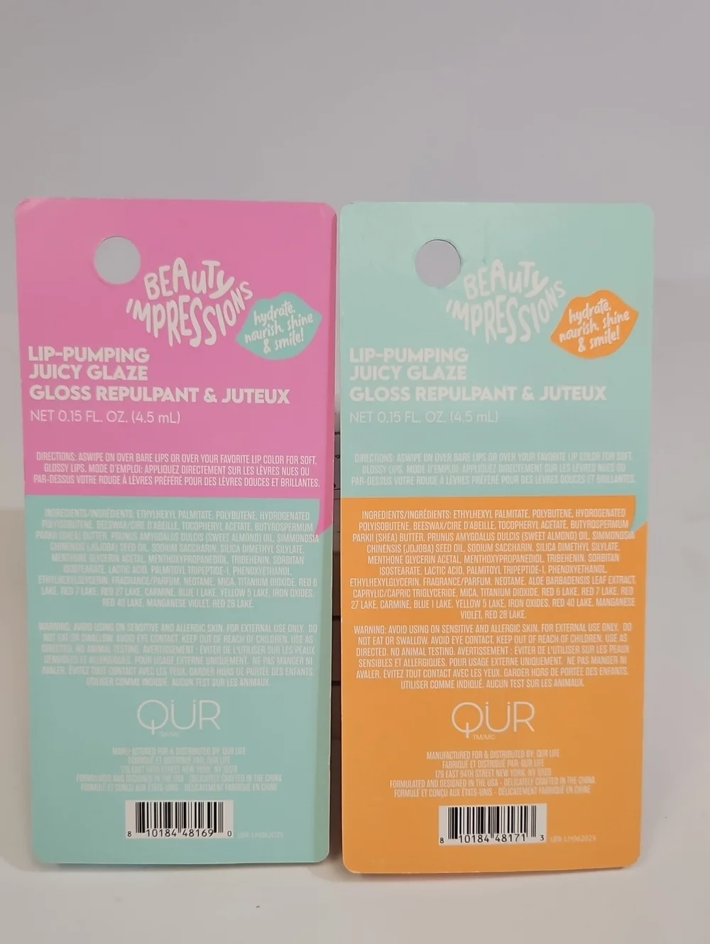 BEAUTY IMPRESSIONS LIP-PLUMPING LIP GLAZE 2-PIECES